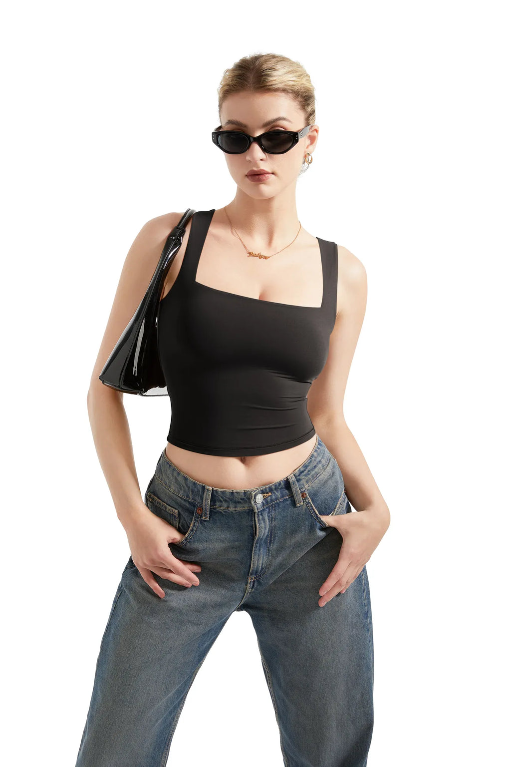Buttery Soft Square-Neck Tank Top for Women - gallery