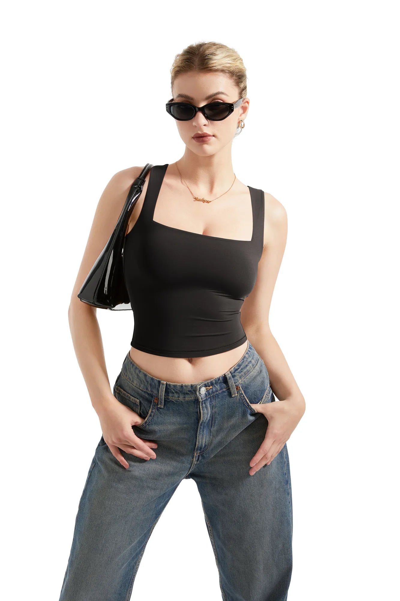 Buttery Soft Square-Neck Tank Top for Women - gallery