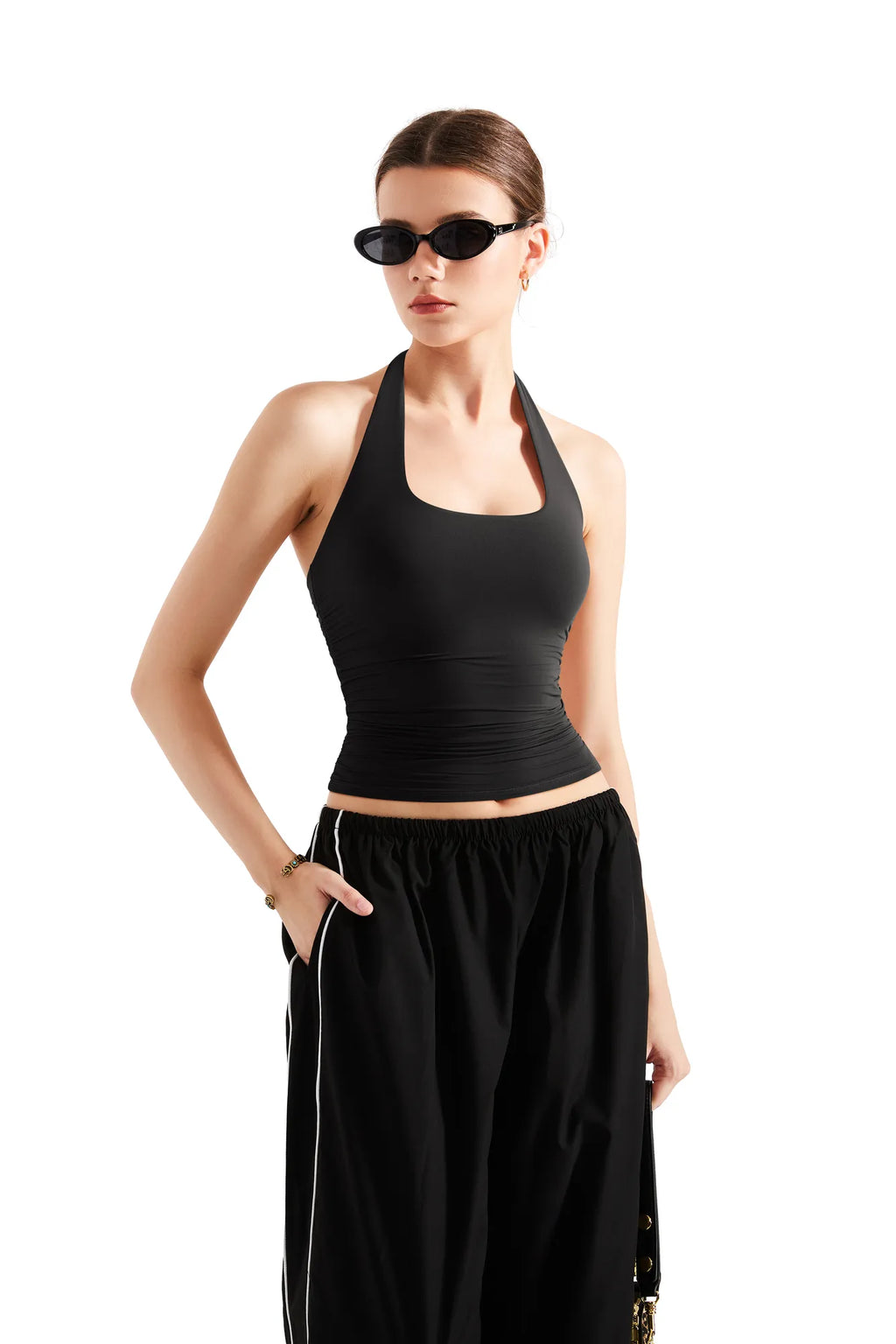 Buttery Soft Halter Tank Top for Women — Second Skin Feel - gallery