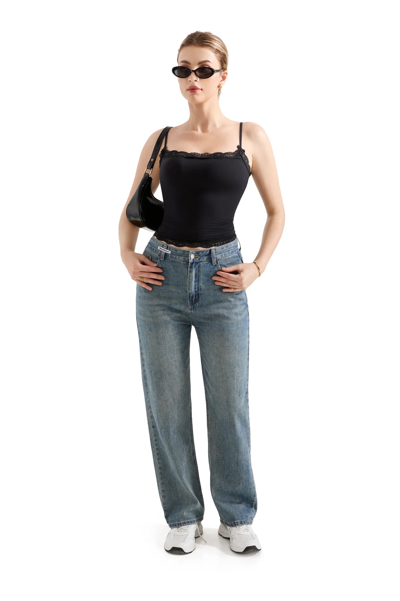 Buttery Soft Cami Lace Tank Top for Women — Slimming Fit - gallery
