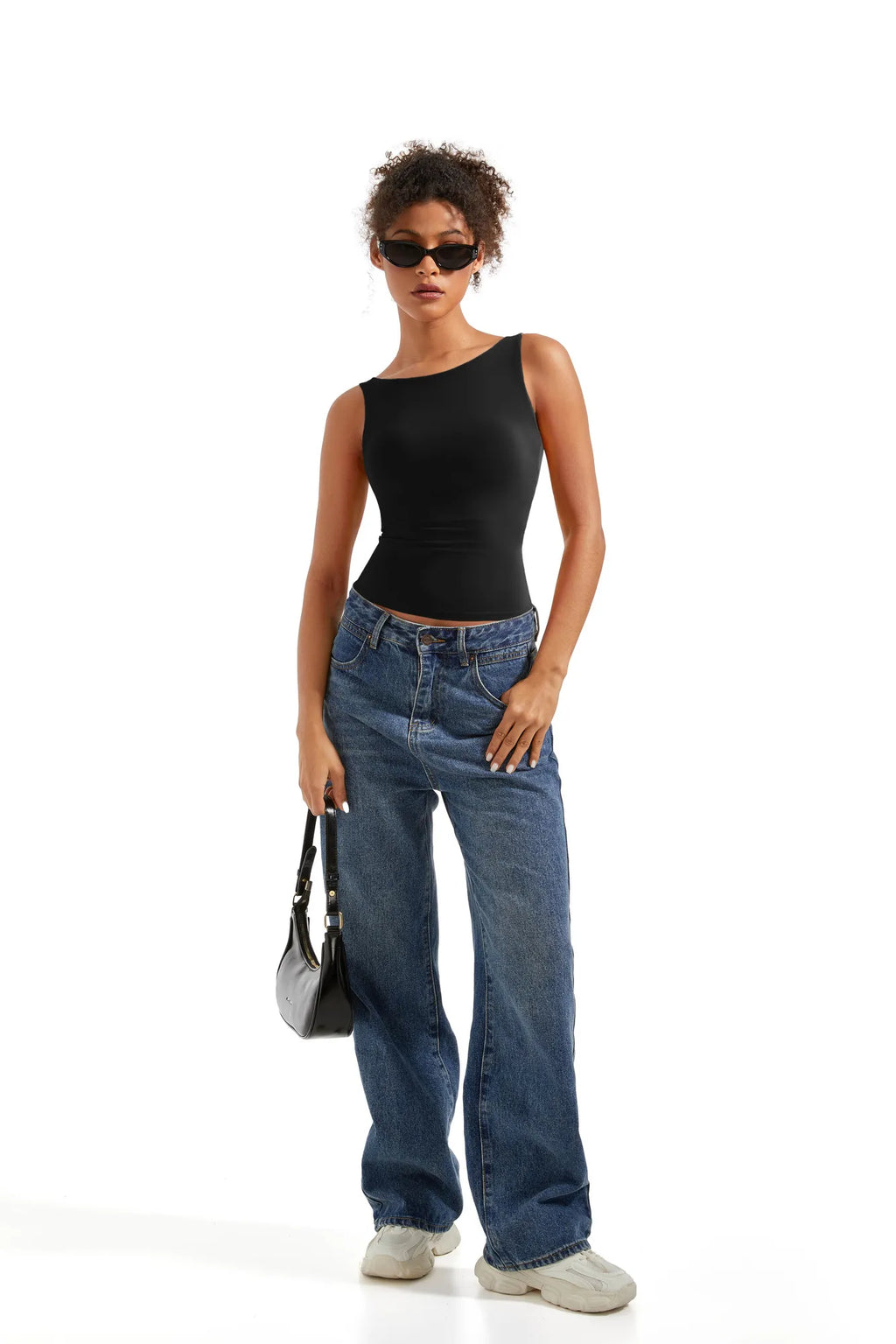 Buttery Soft Backless Boat-Neck Tank Top for Women - gallery