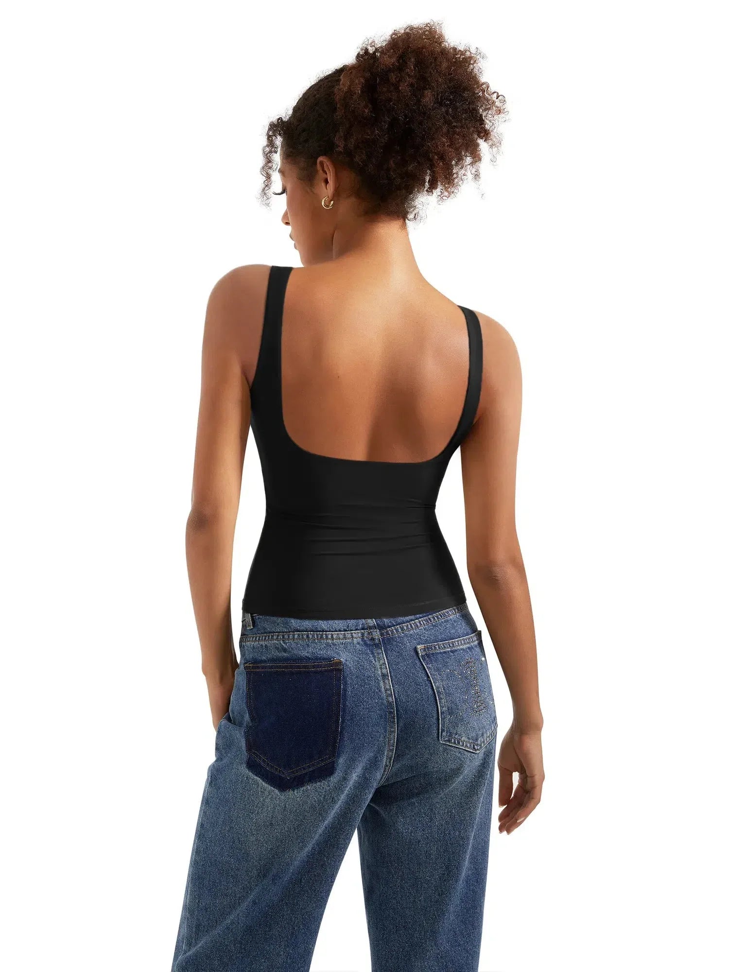 Buttery Soft Backless Boat-Neck Tank Top for Women - gallery