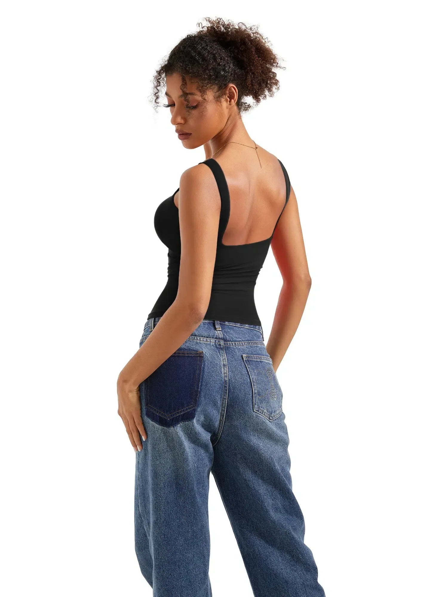 Buttery Soft Backless Boat-Neck Tank Top for Women - gallery
