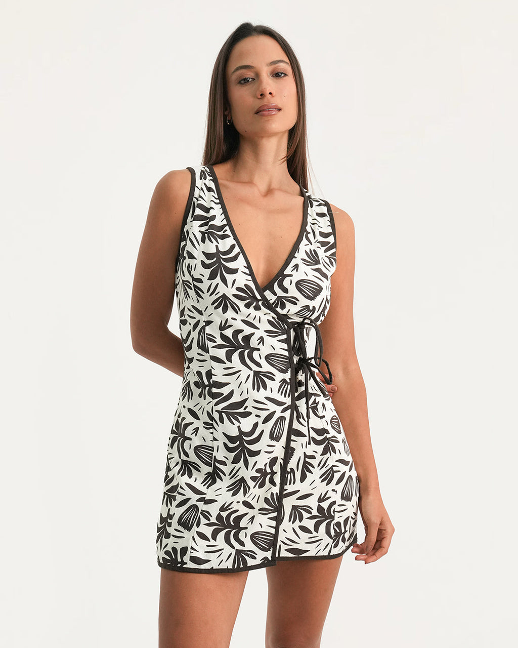 Syka Wrap Mini Dress for Women - gallery