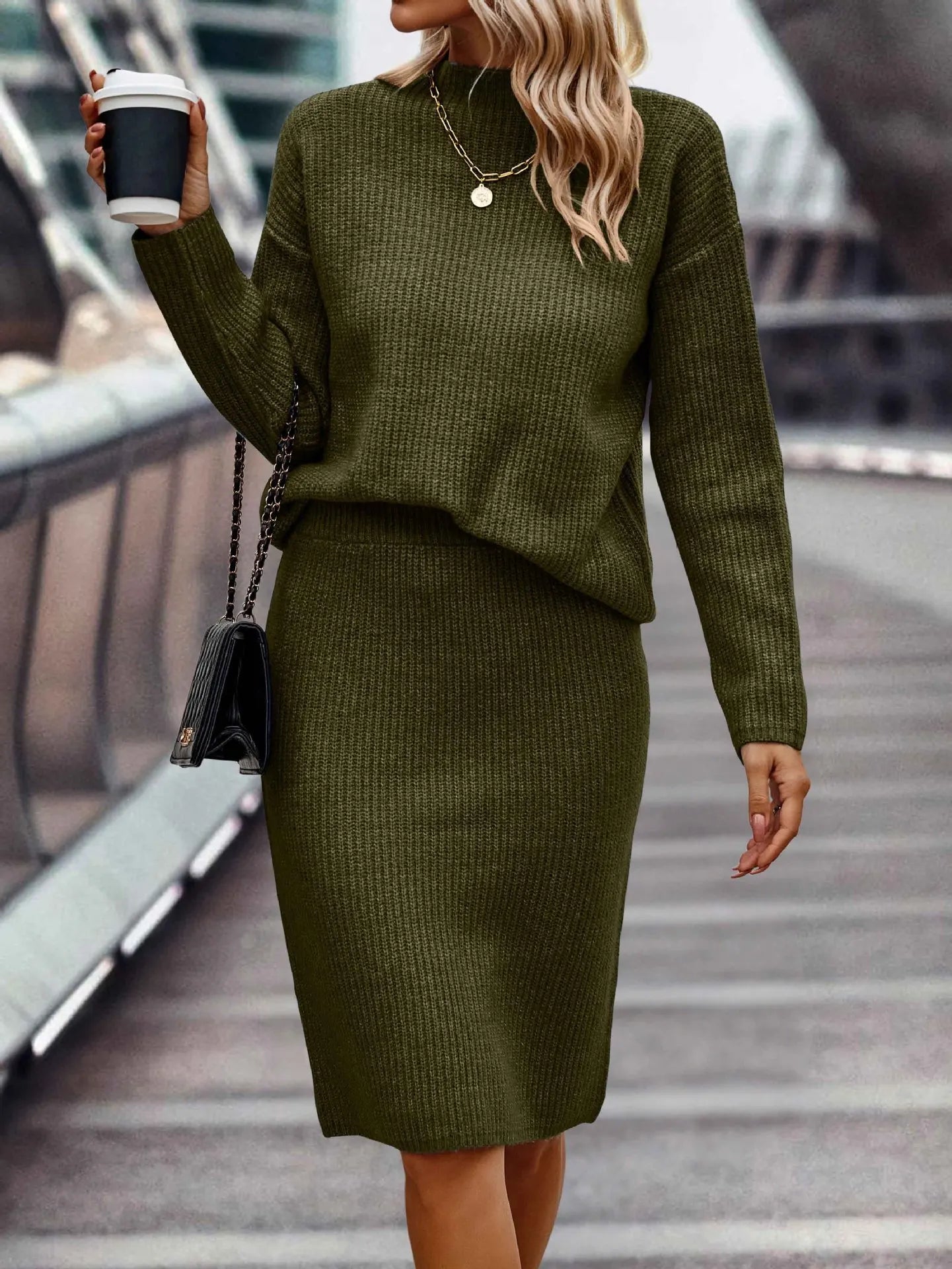 Matching Sweater and Skirt Set