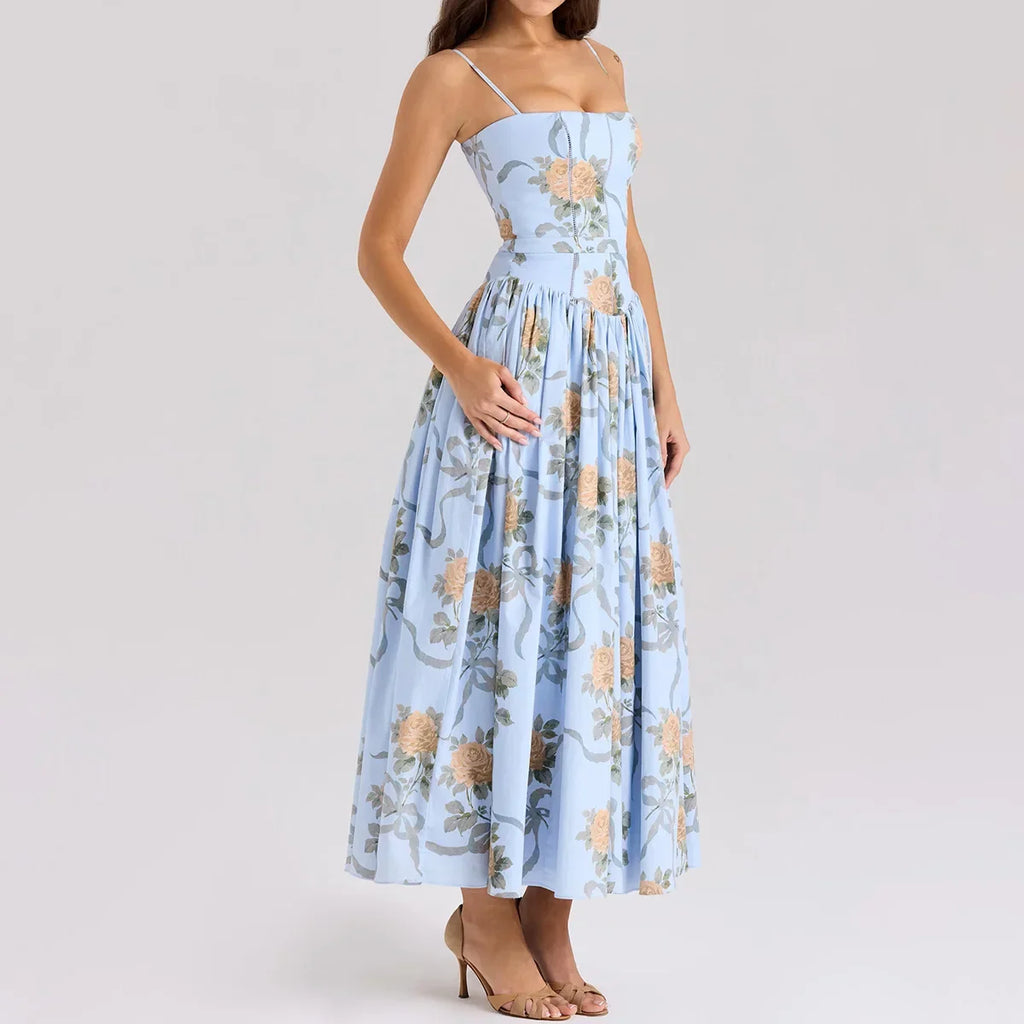 Olivietta's Floral Print Midi Sundress for Women - gallery