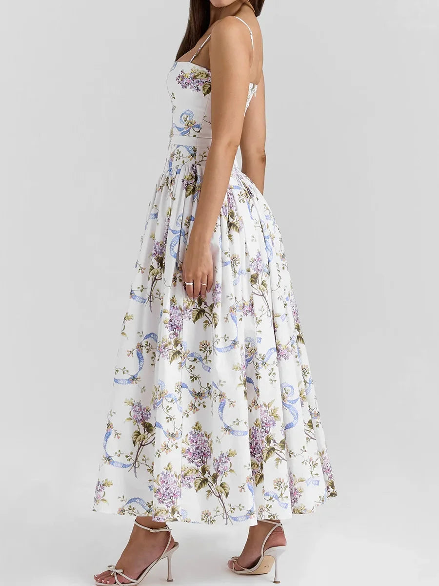 Olivietta's Floral Print Midi Sundress for Women - gallery