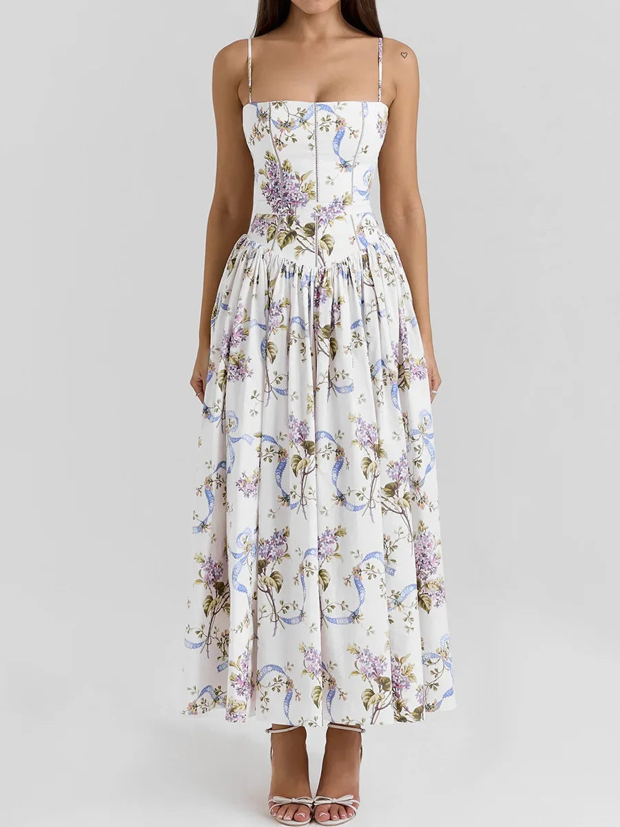 Olivietta's Floral Print Midi Sundress for Women - gallery