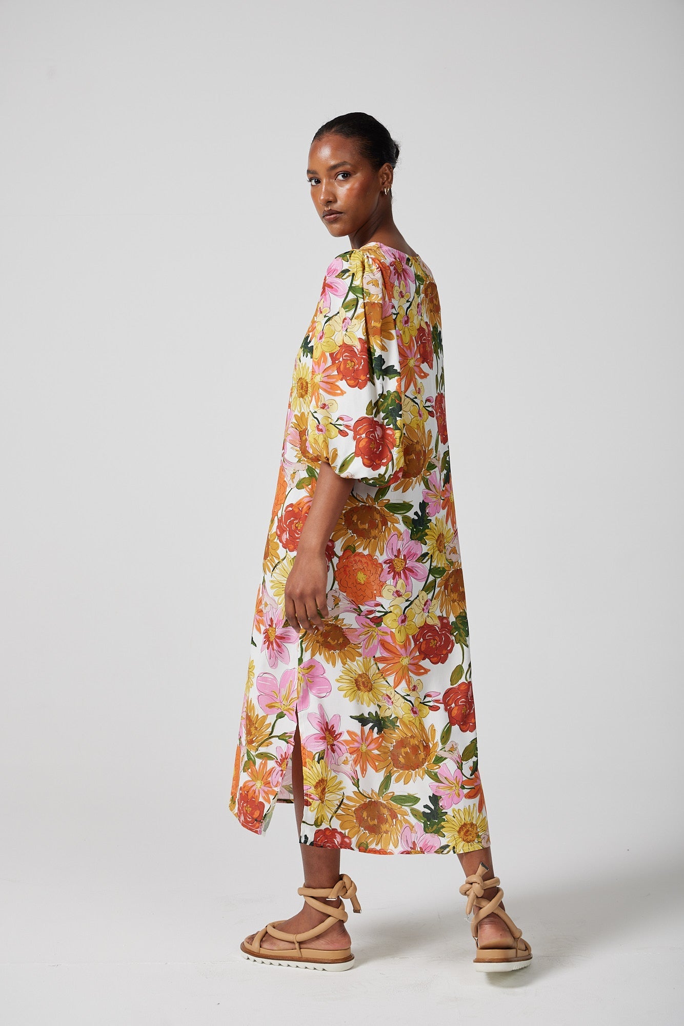 Josette Bubble Sleeve Shift Dress for Women - gallery