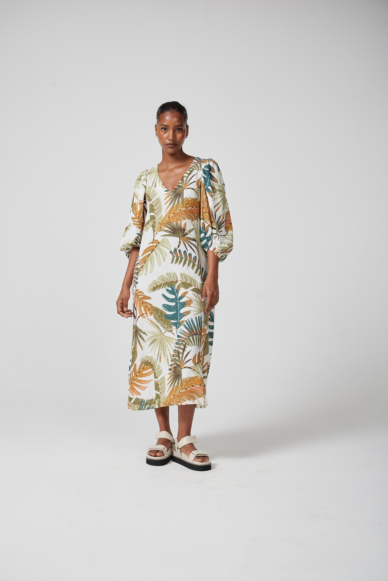 Josette Bubble Sleeve Shift Dress for Women - gallery