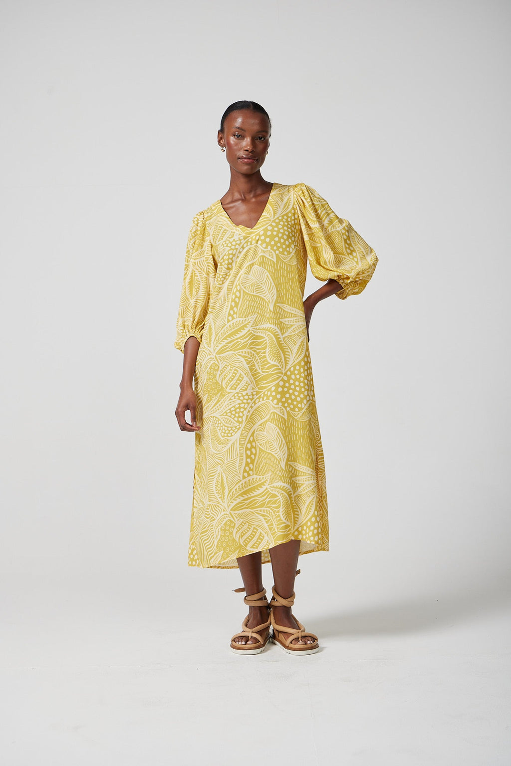 Josette Bubble Sleeve Shift Dress for Women