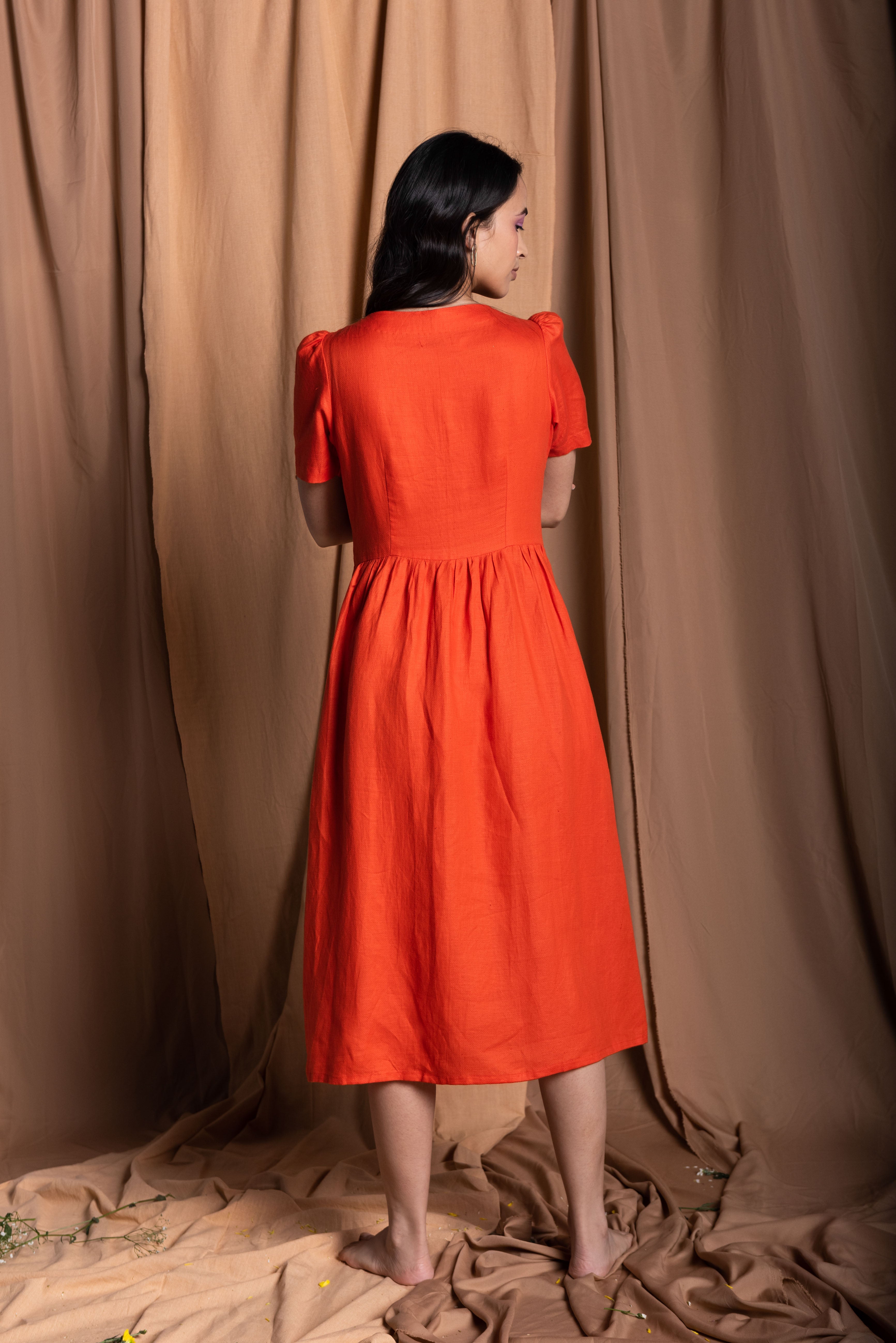 Midi Button Dress for Women - gallery