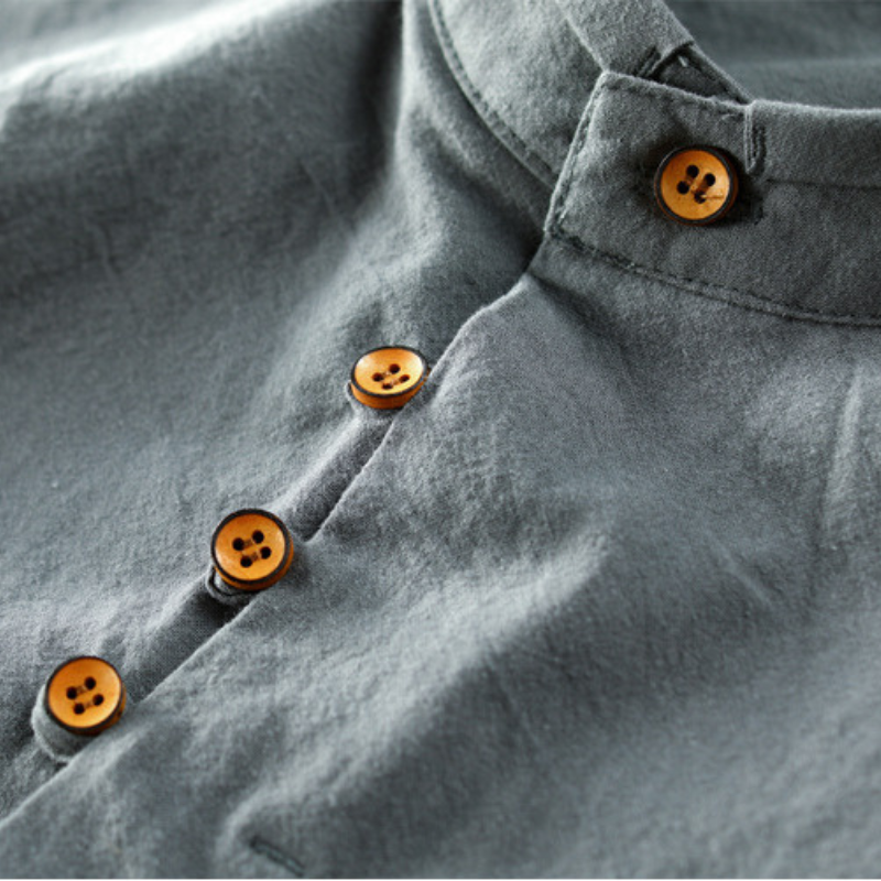 Hokkaido Japanese Linen Shirt for Men - gallery