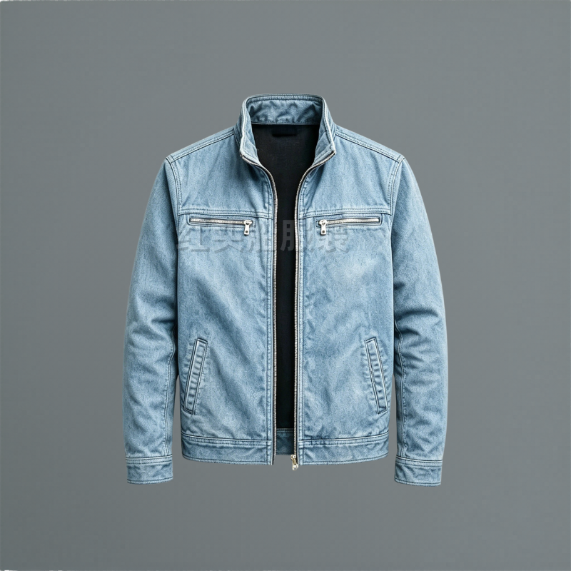 Classic Cotton Jacket for Men - Blue
