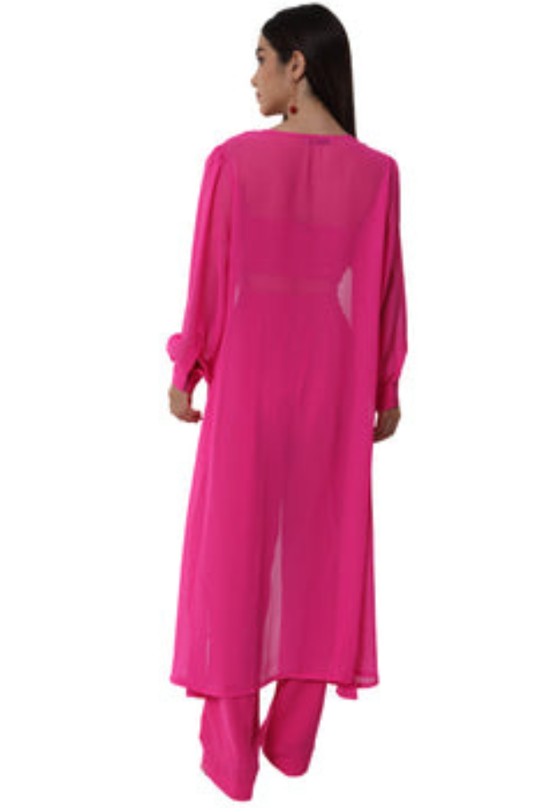 Hot Pink Classic Co-Ord Set for Women - gallery