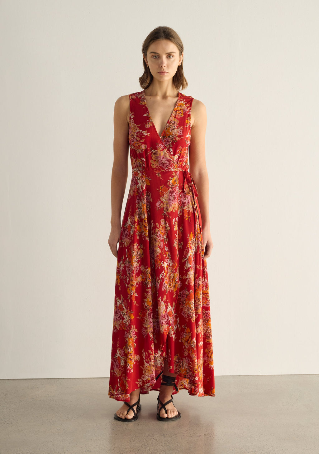 Frida Wrap Maxi Dress for Women - gallery