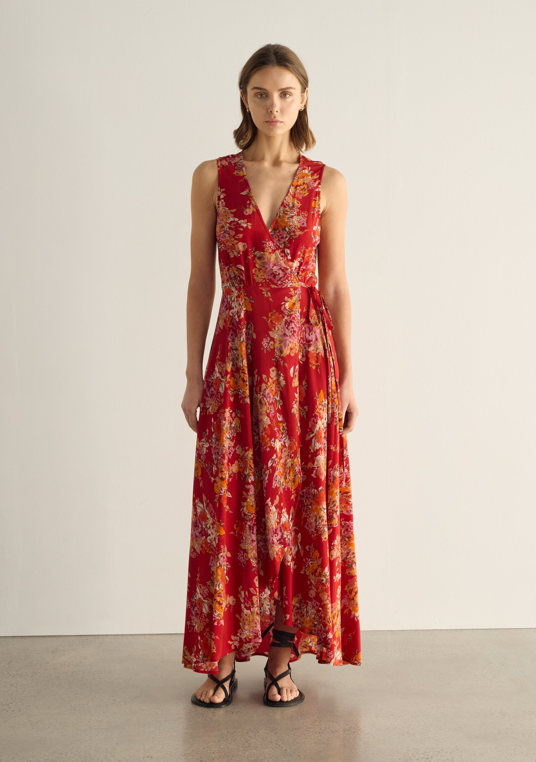 Frida Wrap Maxi Dress for Women - gallery