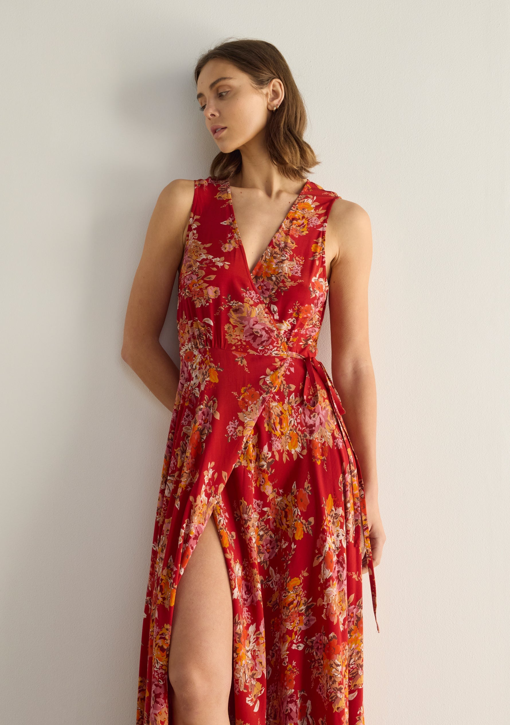 Frida Wrap Maxi Dress for Women - gallery