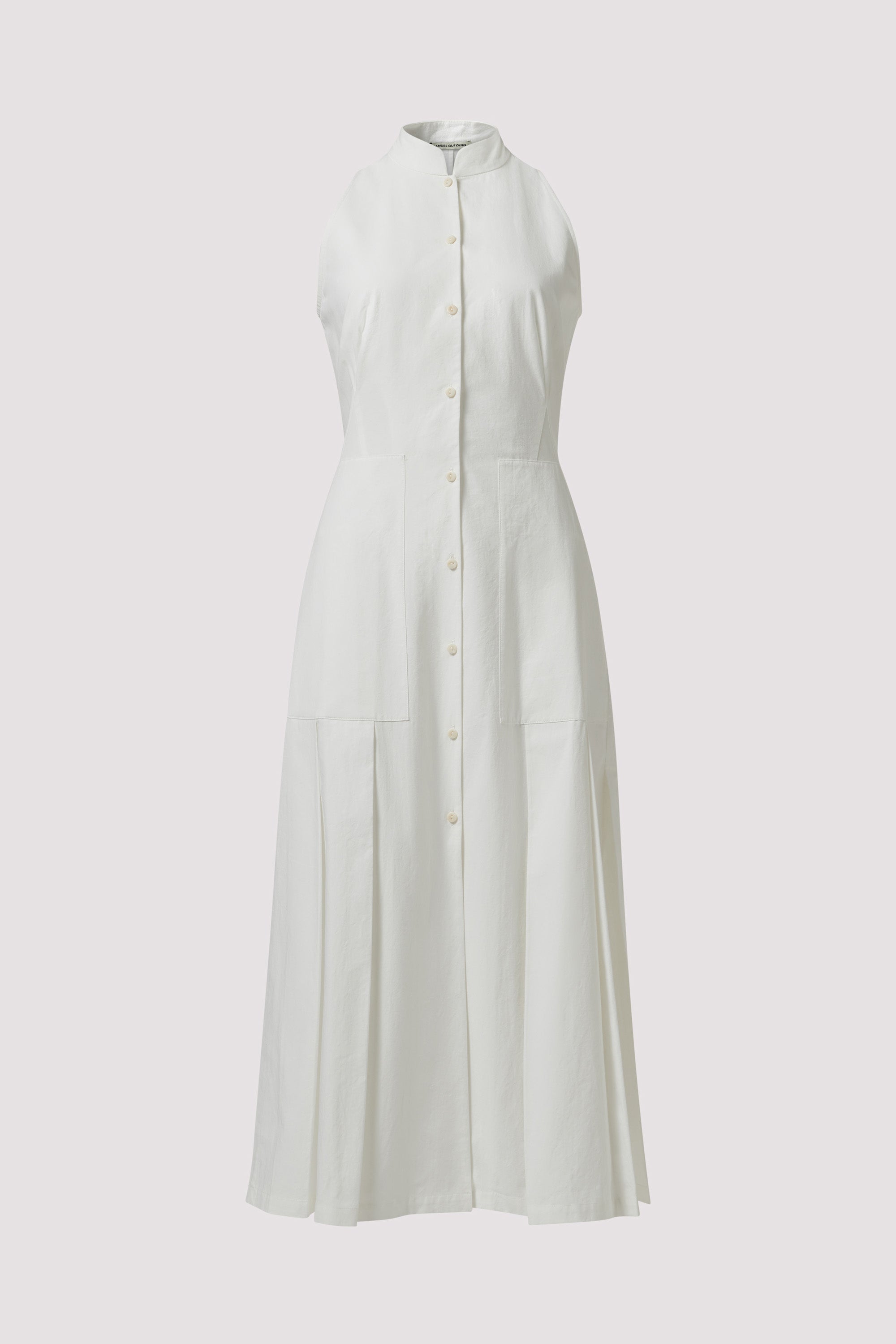White Lee Kilt Midi Dress for Women - gallery