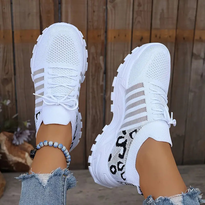 Breathable Leopard Print Sneakers