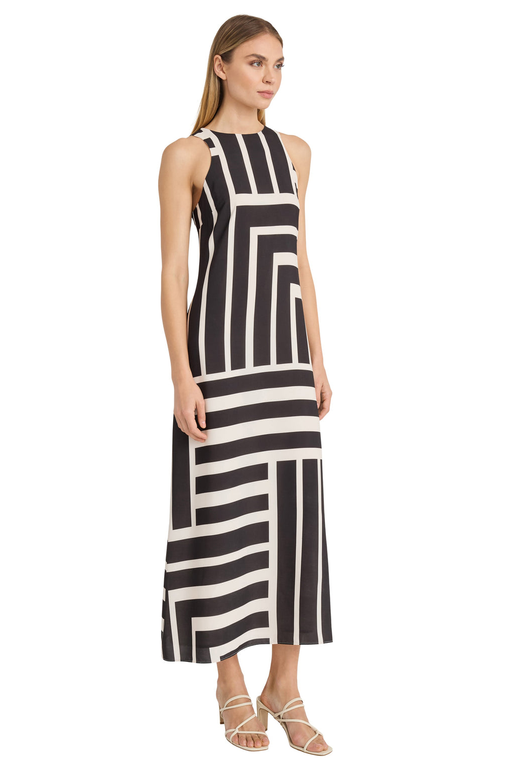 Quincy Midi Shift Dress in Intersection Stripes for Women - gallery