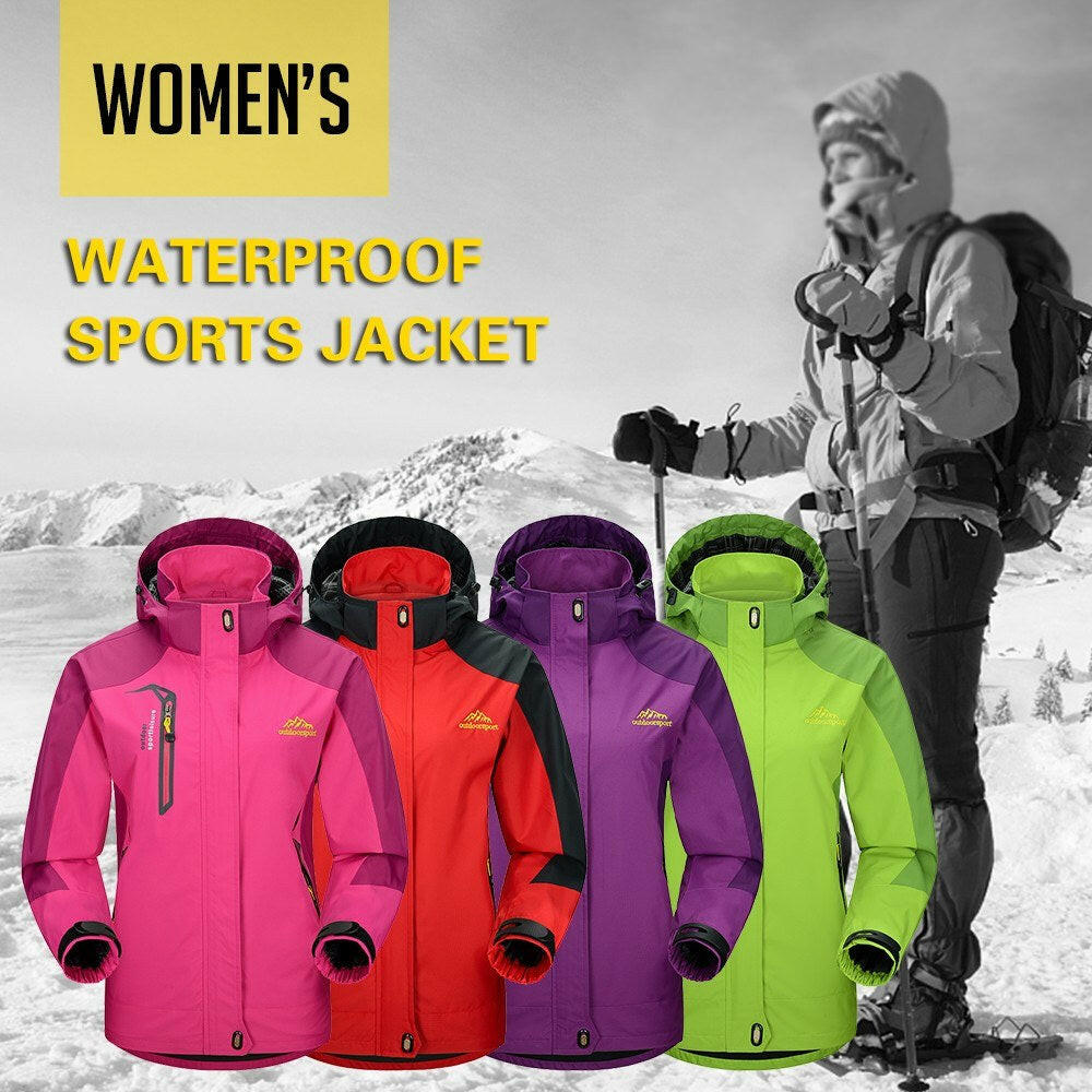 Waterproof Detachable-Hood Jacket for Women - gallery