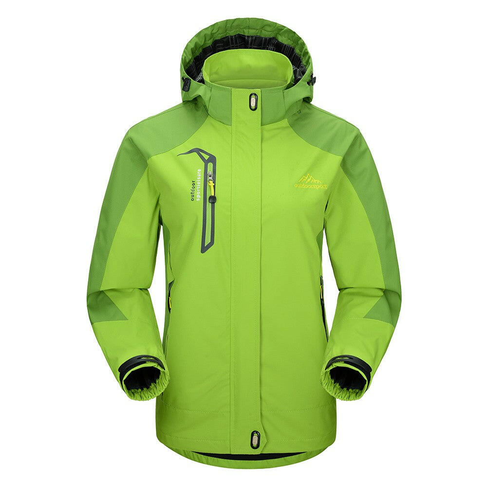 Waterproof Detachable-Hood Jacket for Women