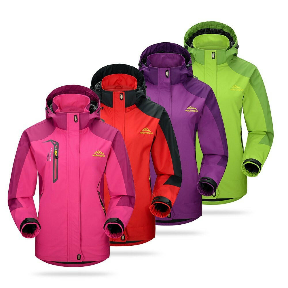 Waterproof Detachable-Hood Jacket for Women - gallery
