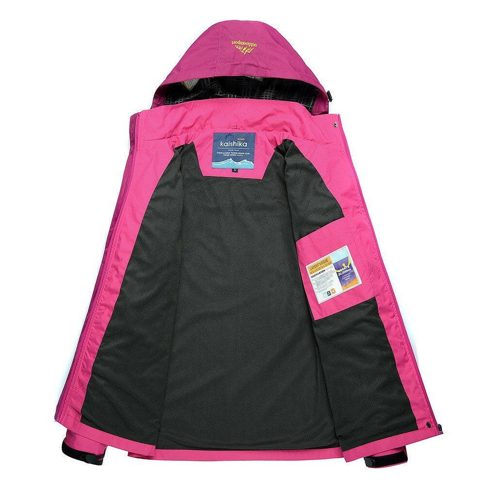 Waterproof Detachable-Hood Jacket for Women - gallery
