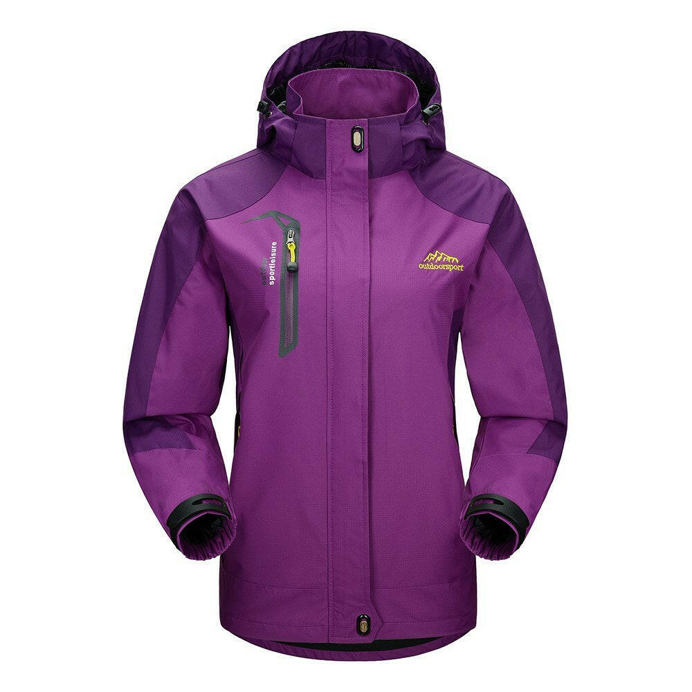 Waterproof Detachable-Hood Jacket for Women - gallery