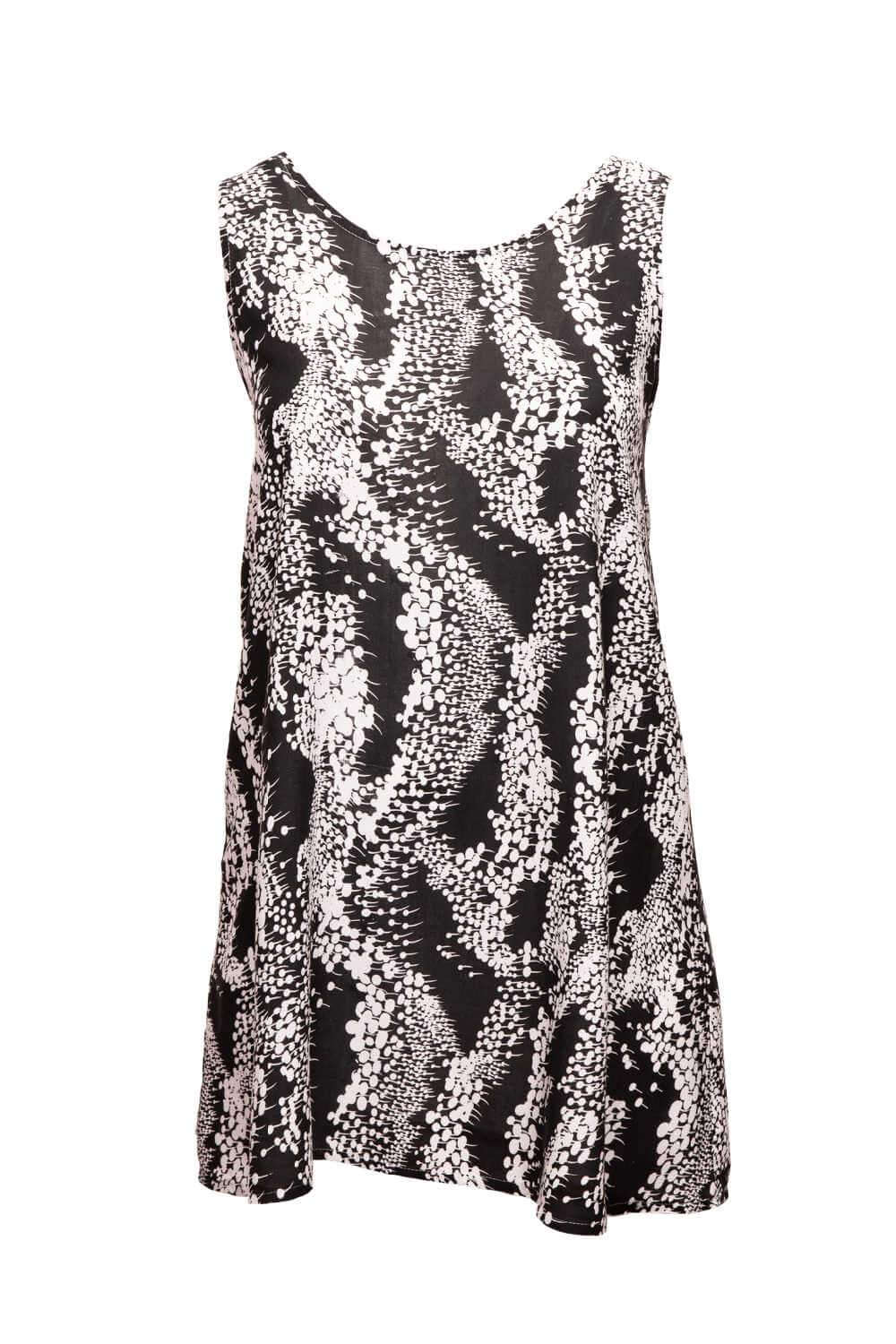 A-line Sun Dress - Black & White — gallery