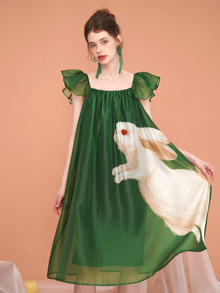Enchanted Forest Rabbit Dress for Women - gallery