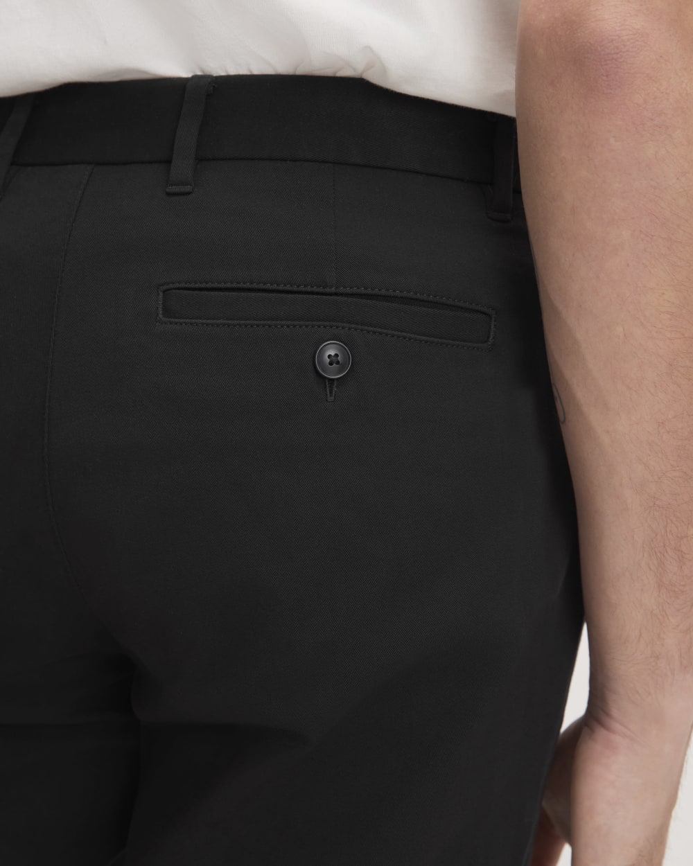 Black Athletic Performance Chino Trousers for Men - gallery