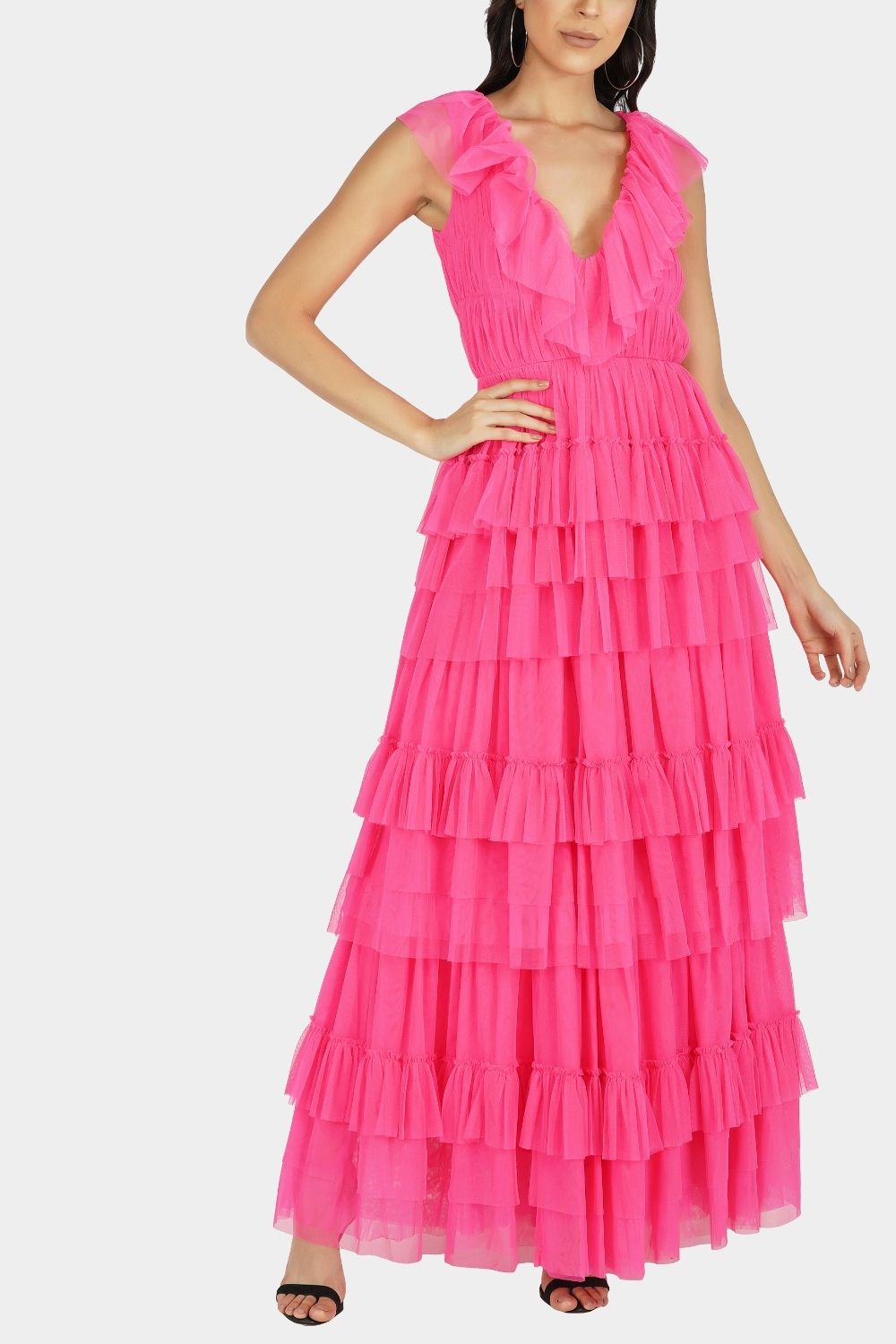 Alexandra Tulle Maxi in Pink