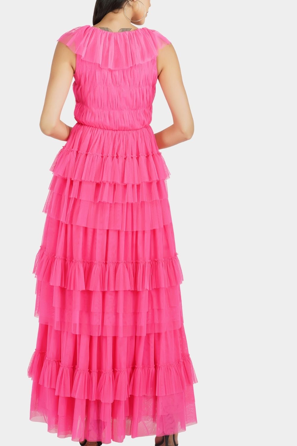Alexandra Tulle Maxi in Pink — gallery