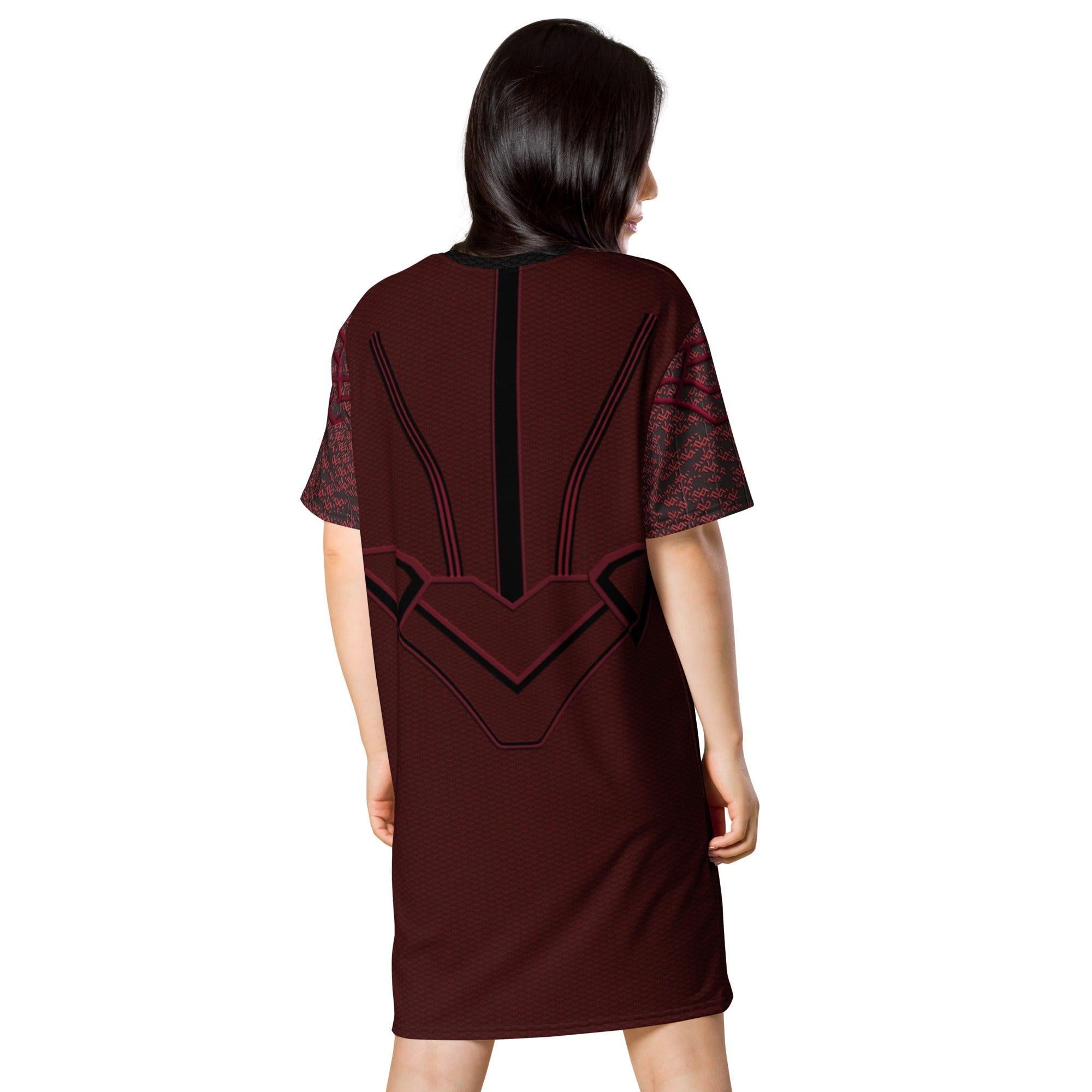 Oversized Graphic Jersey Dress for Women — Casual Drop Shoulder - gallery