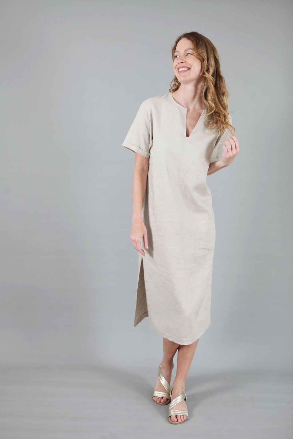 Annie Linen Dress | Relaxed Linen Dress — gallery