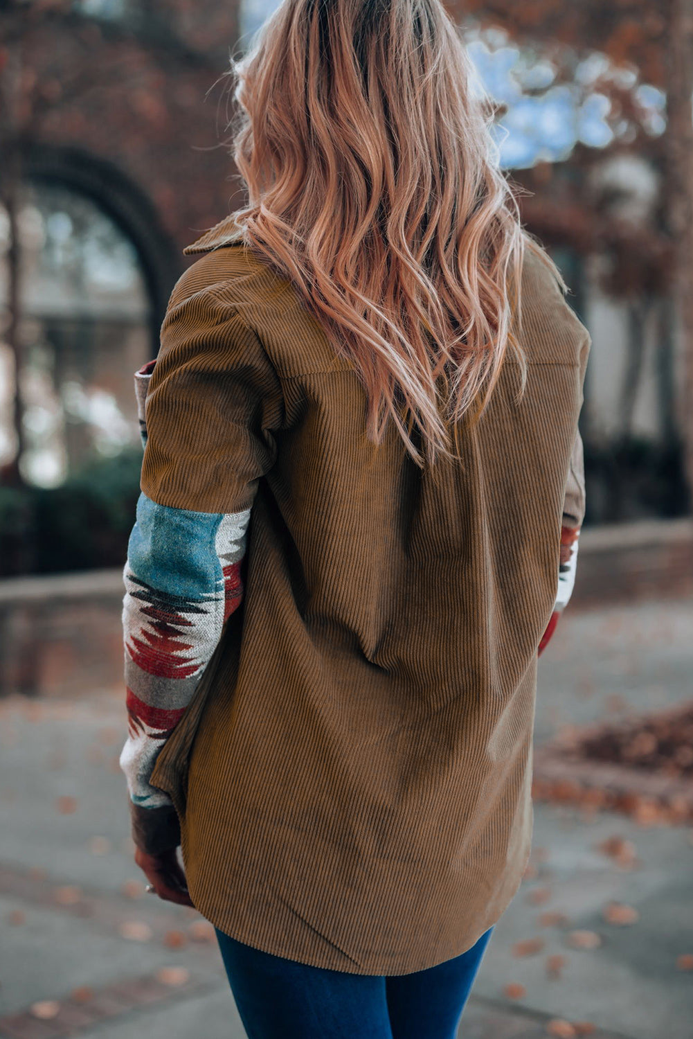 Aztec-Inspired Corduroy Jacket