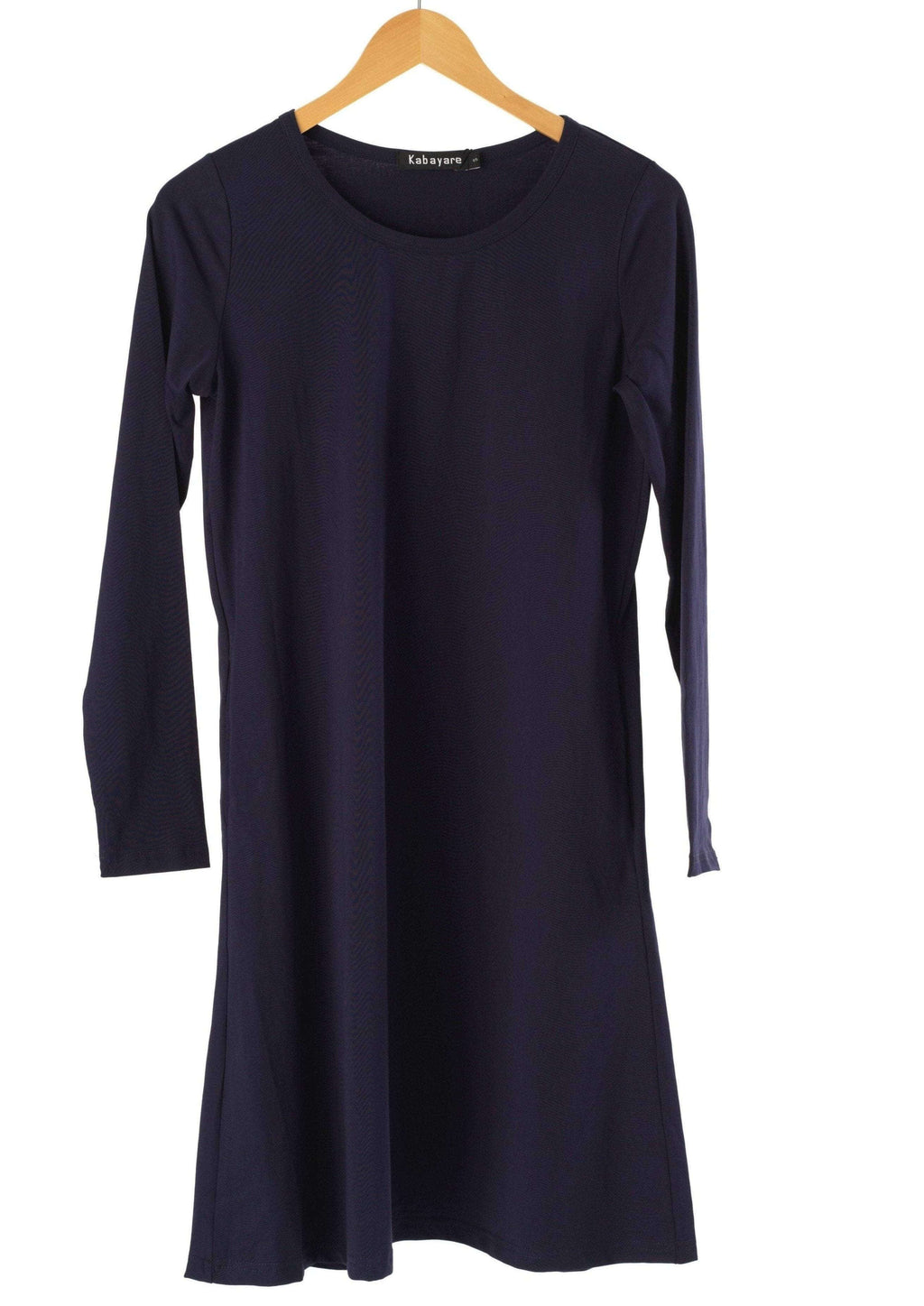 Basic Modest Long-Sleeve Cotton Midi Top for Women - gallery