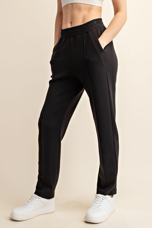 Black Soft Sweatpants Trousers for Women