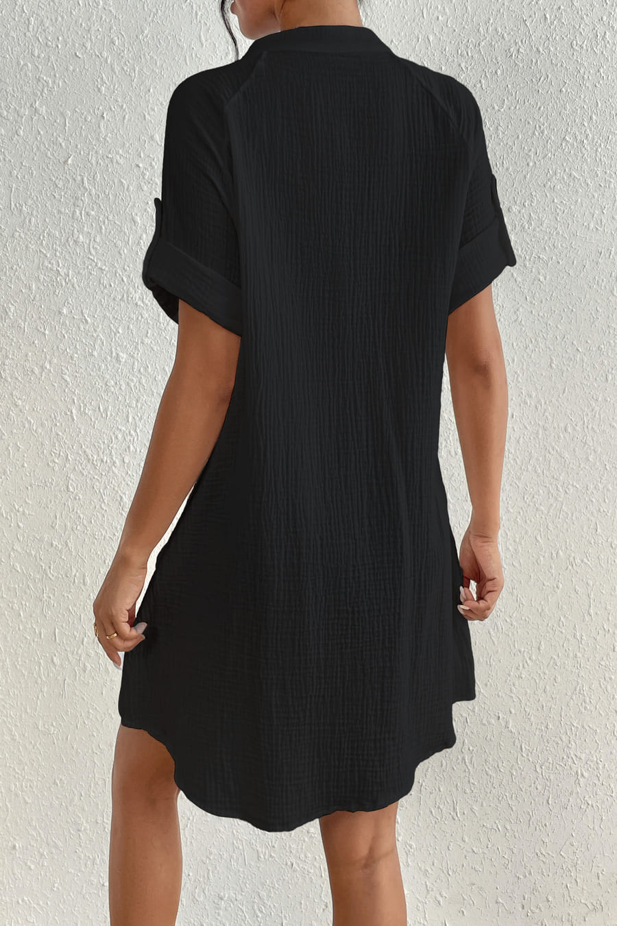 Short Sleeve Shirt Cover-Up for Women — Button-Down with Pockets - gallery