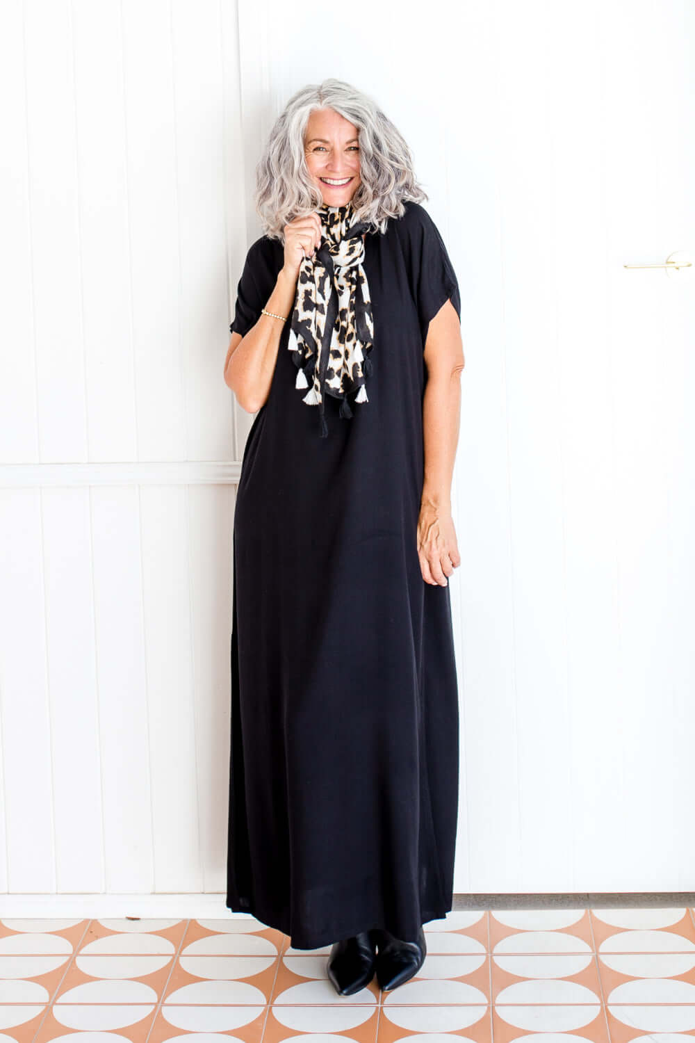 Black Maxi Kaftan Dress — gallery