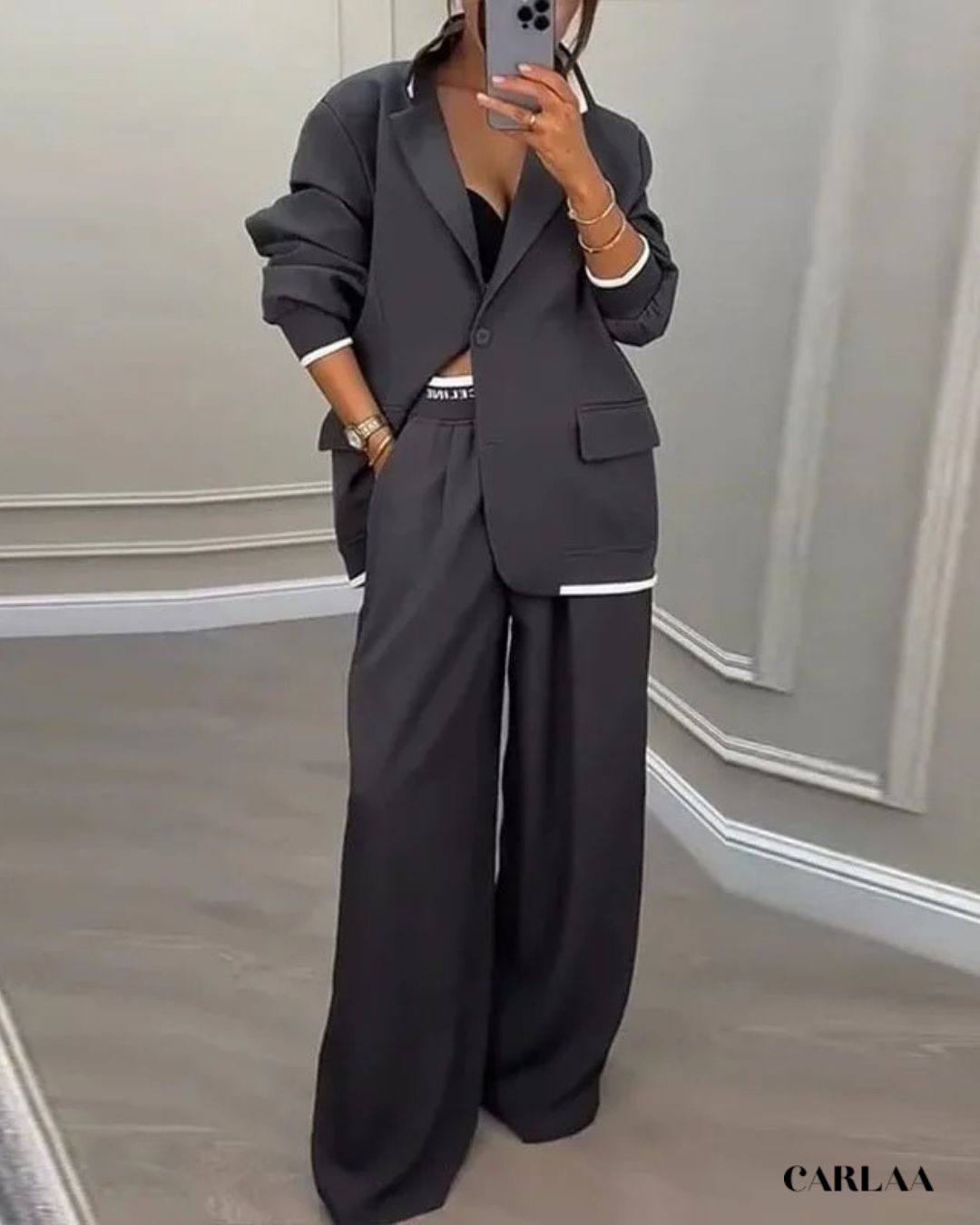 Elegant Oversized Trouser Suit for Women