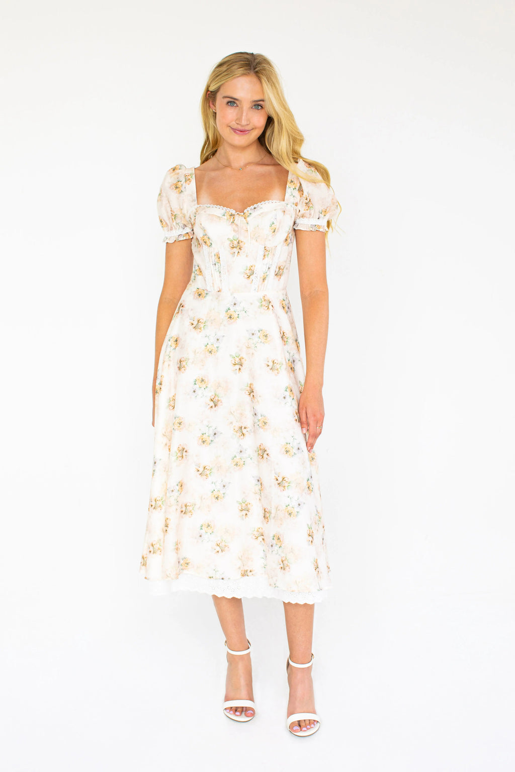 Claribel Floral Dress for Women — Timeless Elegant Style