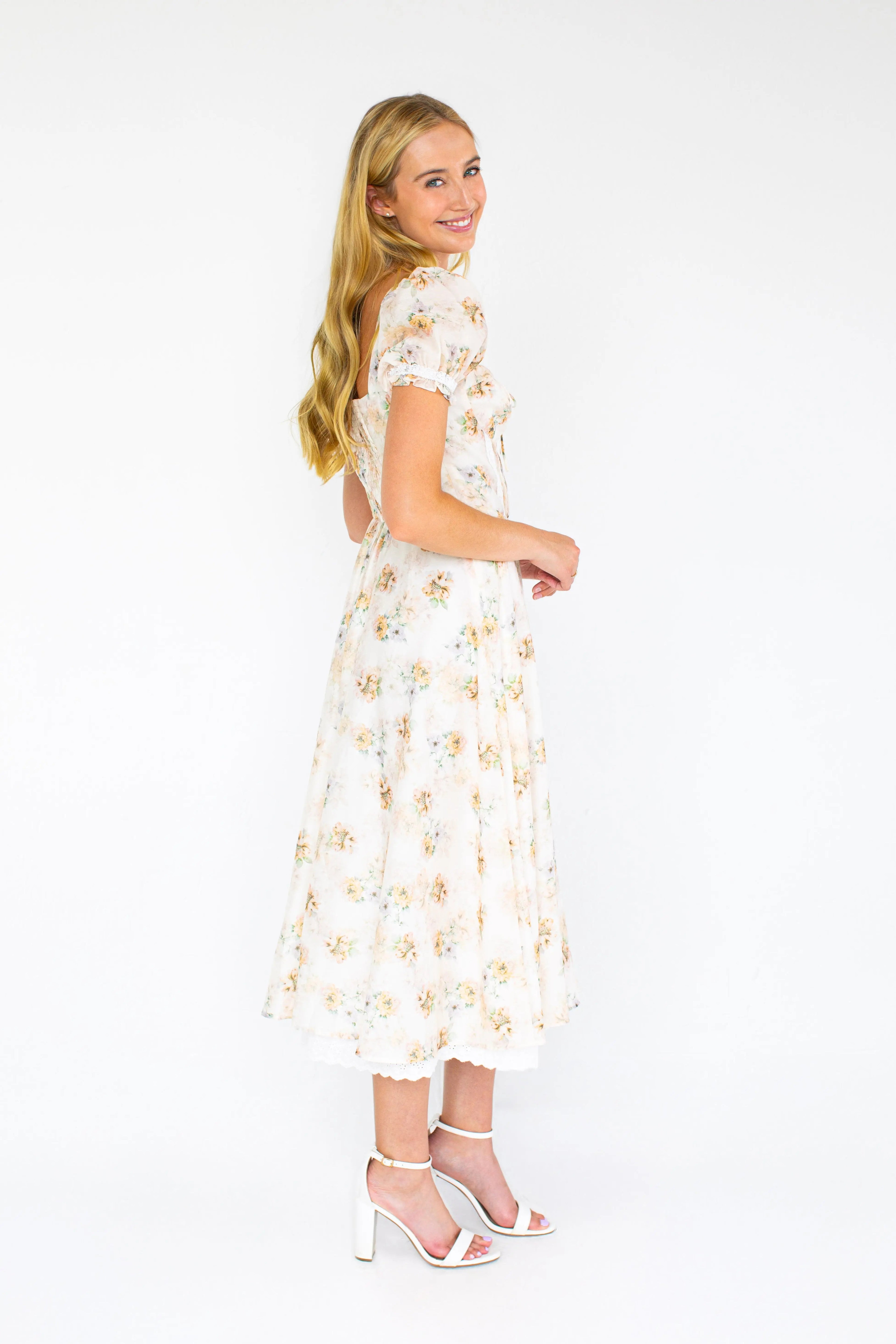 Claribel Floral Dress for Women — Timeless Elegant Style - gallery