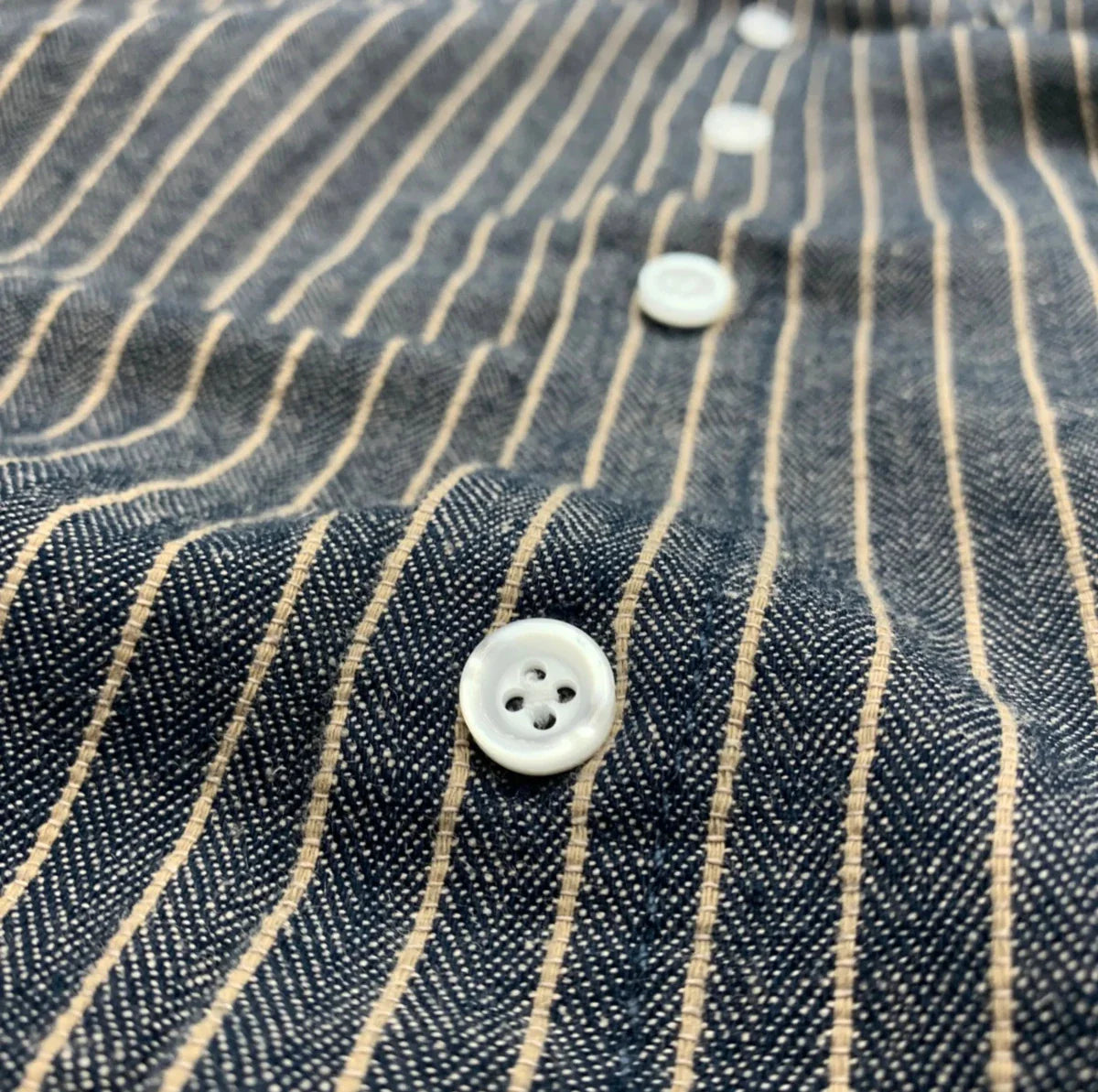 Striped Cotton Linen Long Sleeve Shirt for Men - gallery