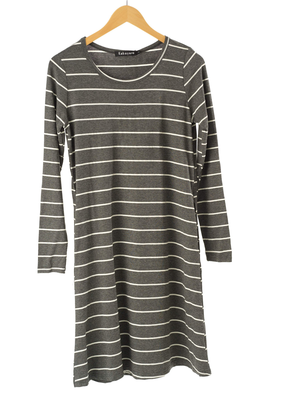 Cotton Striped Midi Top for Women — Relaxed Everyday Layer - gallery