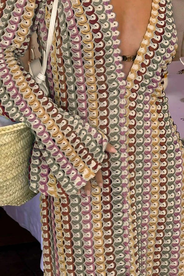 Evelyn Crochet Beach Wear Maxi Dress for Women - gallery