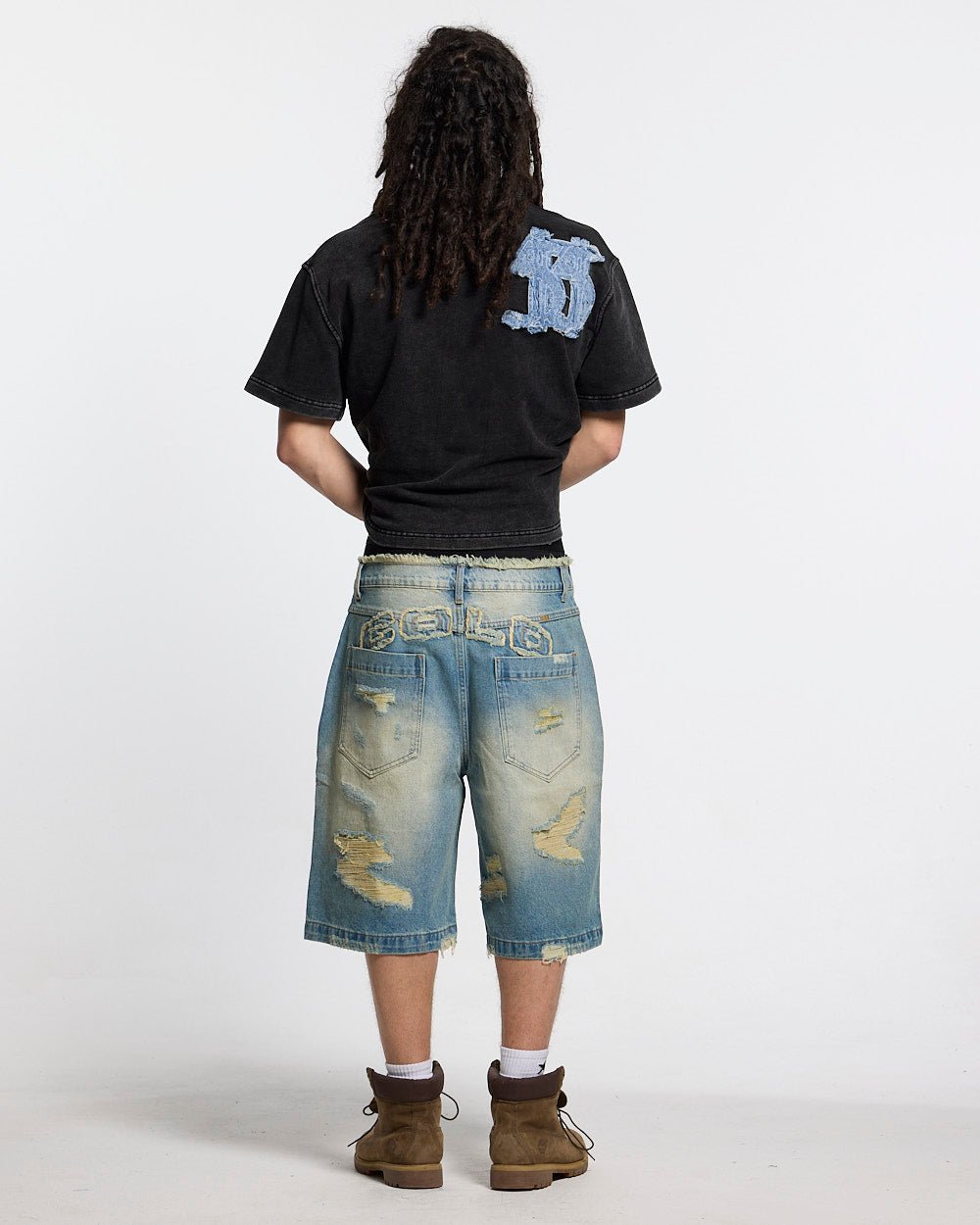 Distressed Dollar Polo Black for Women - gallery