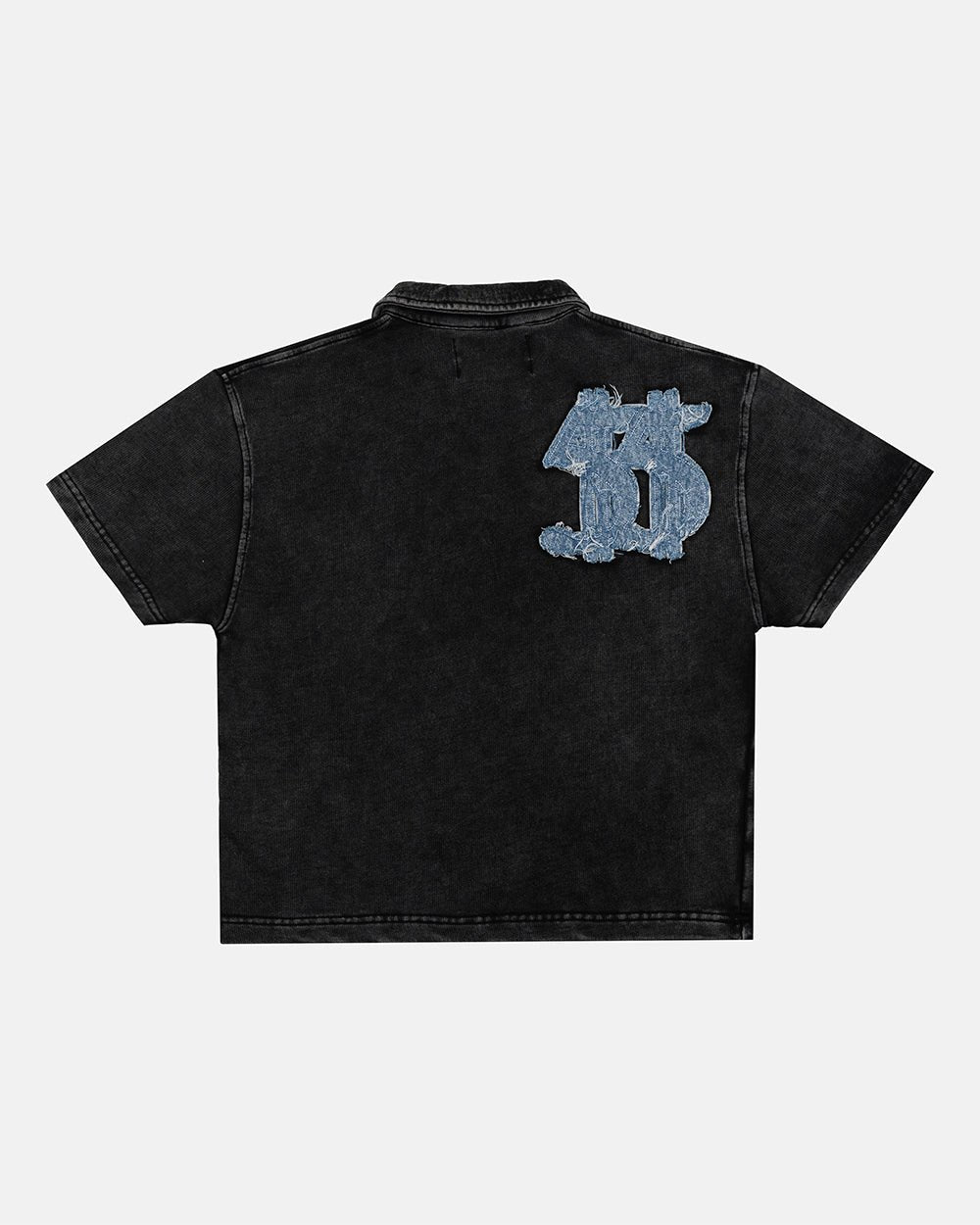 Distressed Dollar Polo Black for Women - gallery